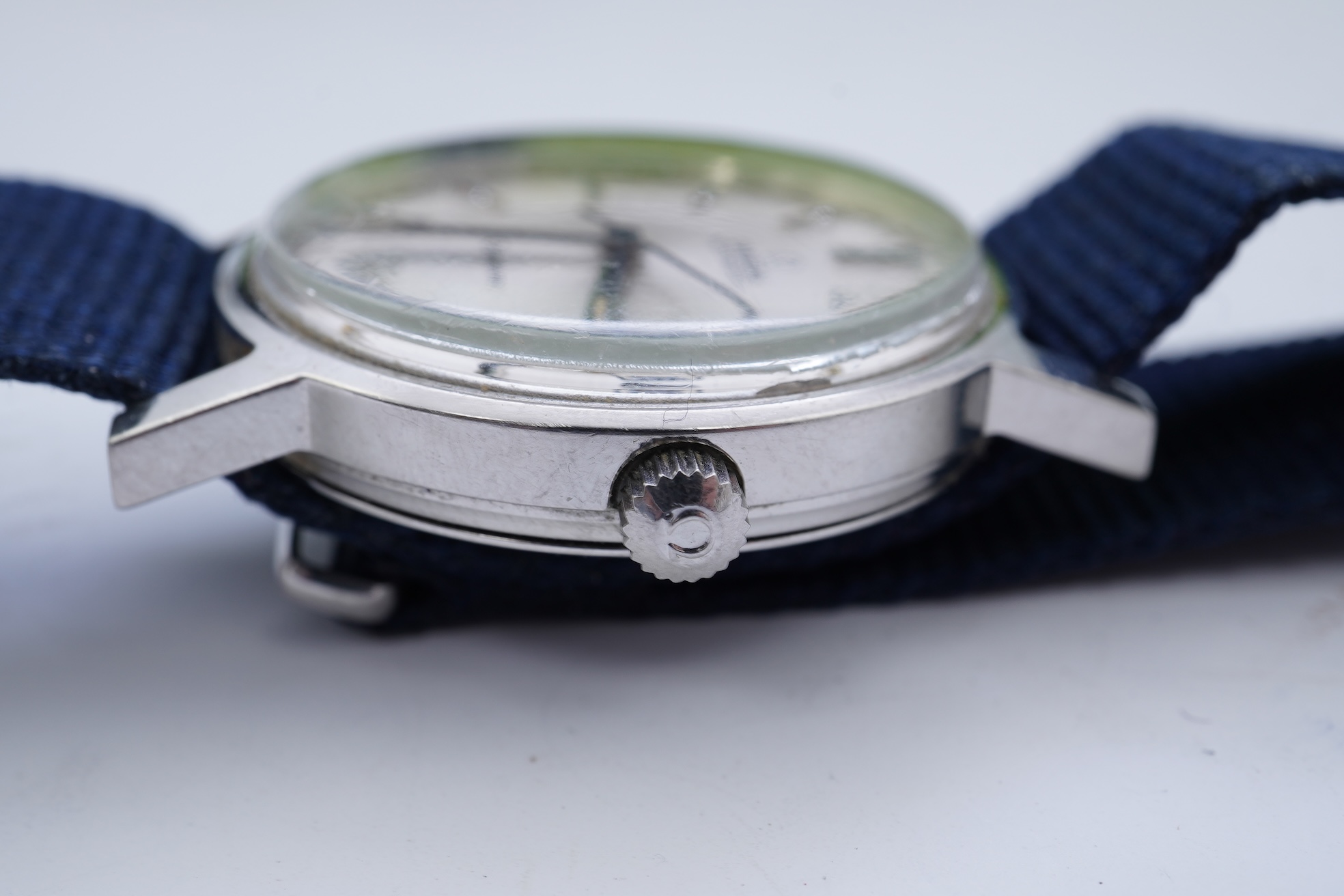 A gentleman's early 1970's stainless steel Omega Automatic wrist watch